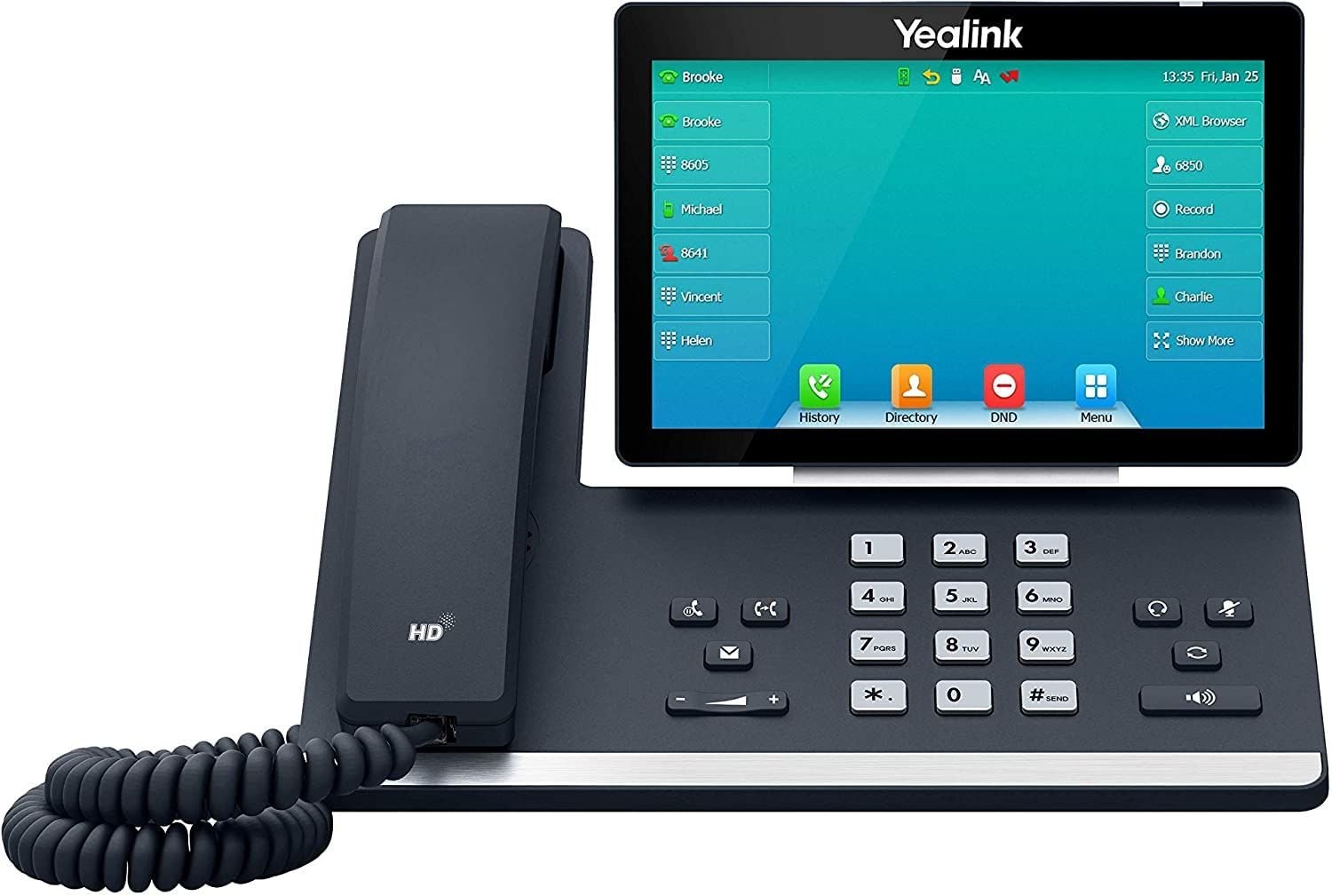 SIP-T57W - Yealink Dual-Port Ethernet 7-inch Multi-Touch Screen Bluetooth Wi-Fi VoIP Phone - Tech Seller USA
