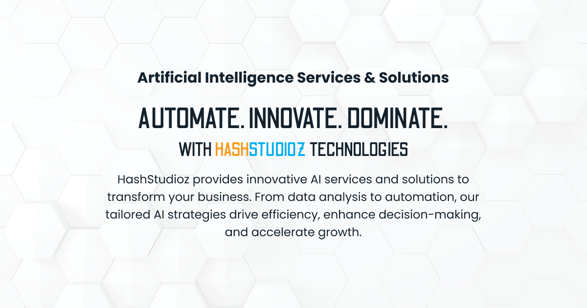 AI Services & Solutions | HashStudioz Technologies