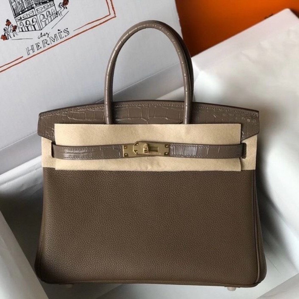 High Quality Replica Hermes Touch Birkin 30cm Limited Edition Taupe Bag $ 699 USD